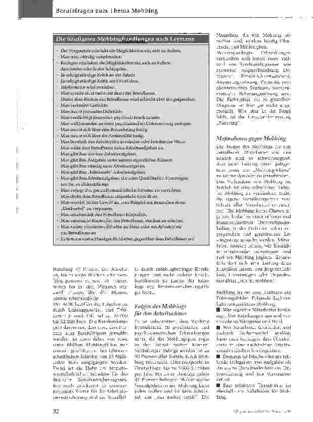 Vorschauseite 3: Mobbing - vorbeugen, erkennen, handeln