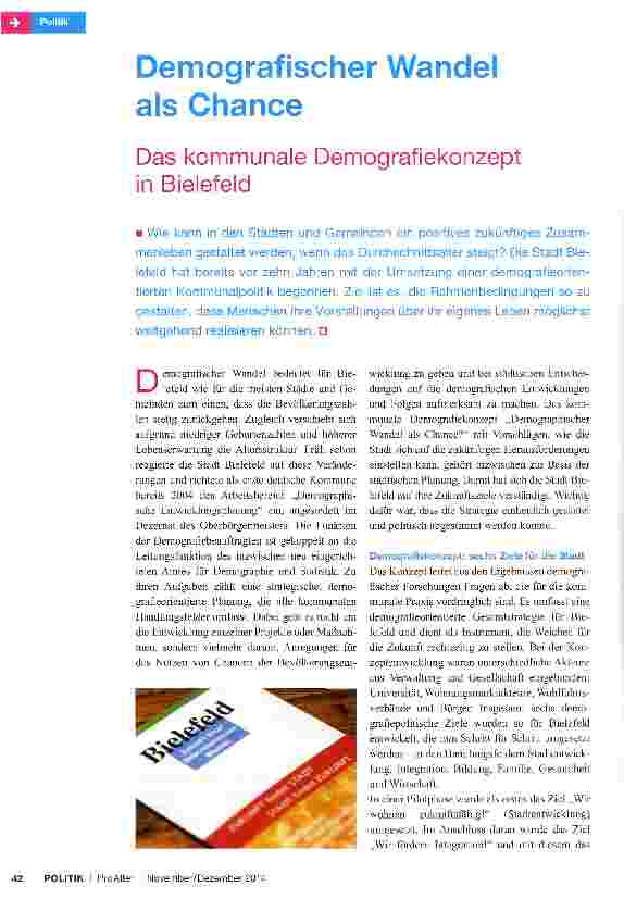 Vorschauseite 1: Demografischer Wandel als Chance