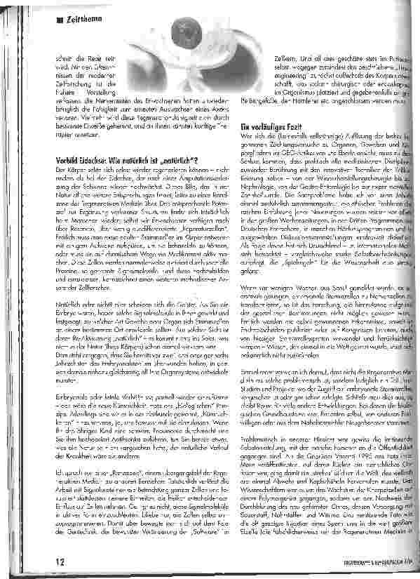 Vorschauseite 6: Wandel mit TempoVon der reparativen zur regenerativen Medizin