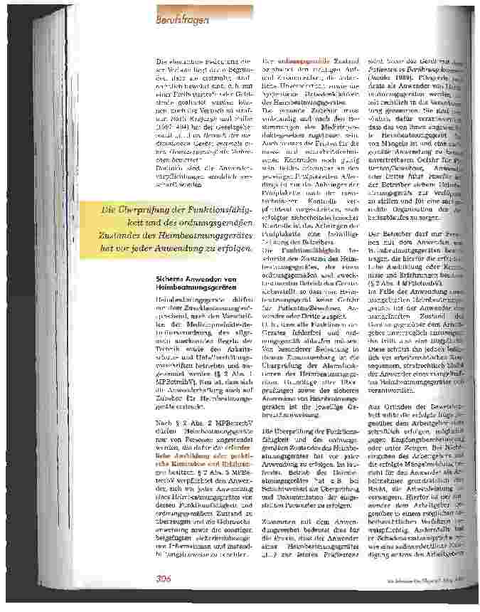 Vorschauseite 3: Heimbeatmung und Medizinproduktegesetz
