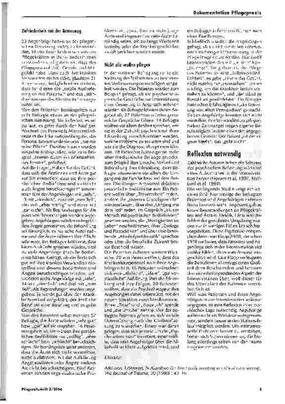 Vorschauseite 2: Angehörige von Patienten in der Intensivstation mehr als ein Störfaktor?