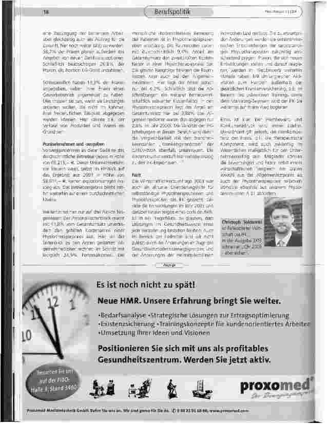 Vorschauseite 3: Wirtschaftlichkeitsumfrage 2003 des IFK