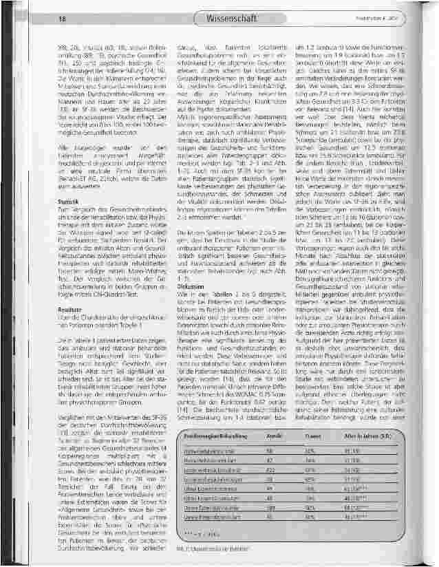 Vorschauseite 2: Sind stationäre Rehabilitation oder ambulante Physiotherapie bei Patienten mit muskuloskelettalen Problemen wirkungsvoll und landen Patienten auf dem richtigen Behandlungspfad?