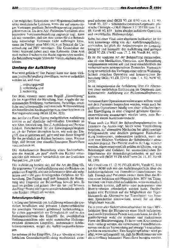 Vorschauseite 2: Arzthaftung und Aufklärungsproblematik (II)