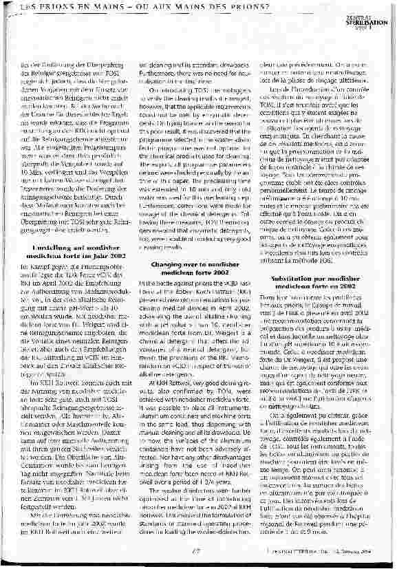 Vorschauseite 2: Praxiserfahrung bei der Umstellung auf einen alkalischen Reiniger