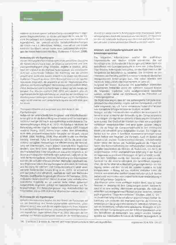 Vorschauseite 3: Internetund Computerspielsucht bei Kindern und Jugendlichen Eine neue Herausforderung für die ergotherapeutische Praxis?