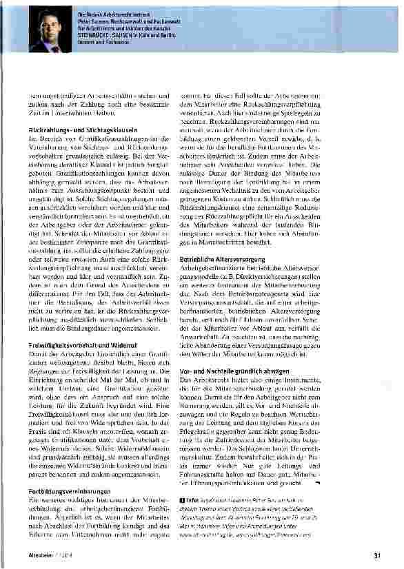 Vorschauseite 2: Sinnvolle Instrumente für die erfolgreiche Mitarbeiterbindung