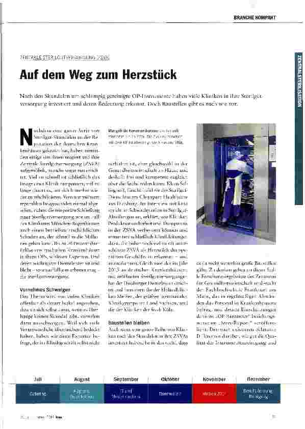 Vorschauseite 1: Auf dem Weg zum Herzstück