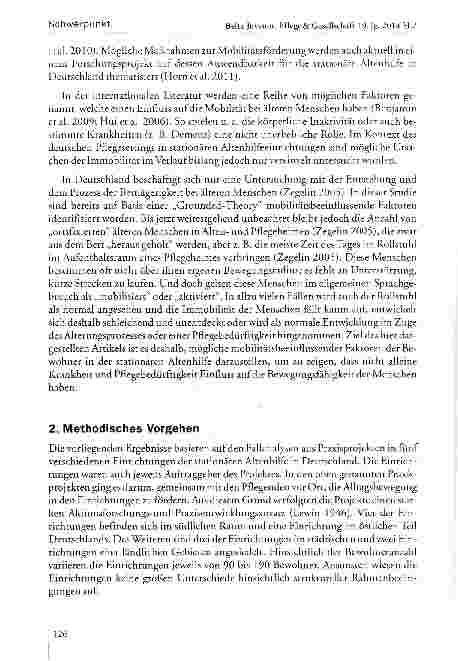 Vorschauseite 3: Mobilitätsbeeinflussende Faktoren bei Bewohnern der stationären Altenhilfe in Deutschland