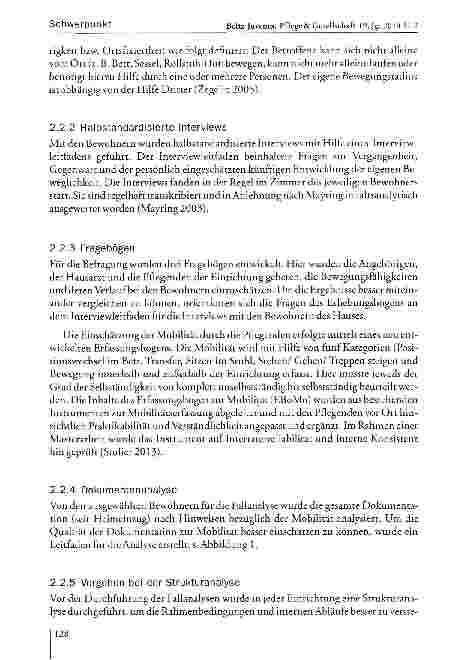 Vorschauseite 5: Mobilitätsbeeinflussende Faktoren bei Bewohnern der stationären Altenhilfe in Deutschland