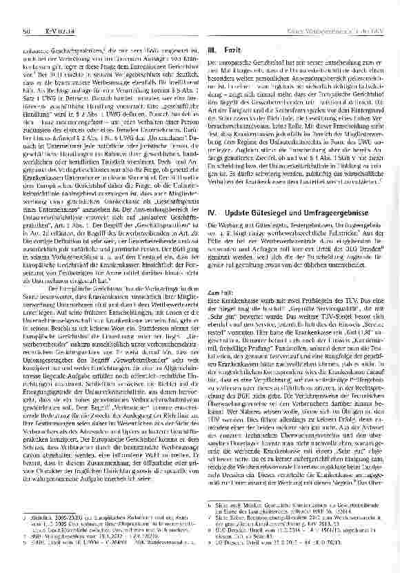 Vorschauseite 2: Wettbewerbsrecht in der GKV - Aktuelle europäische und deutsche Rechtsprechung