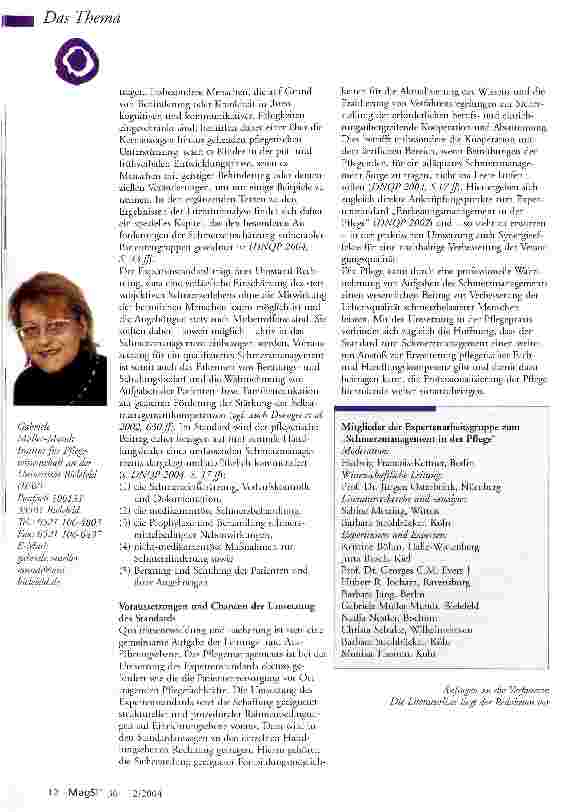 Vorschauseite 3: Schmerzmanagement als eine zentrale Aufgabe und Herausforderung professioneller PflegeHintergrund und Kernpunkte des Nationalen Expertenstandards „Schmerzmanagement in der Pflege