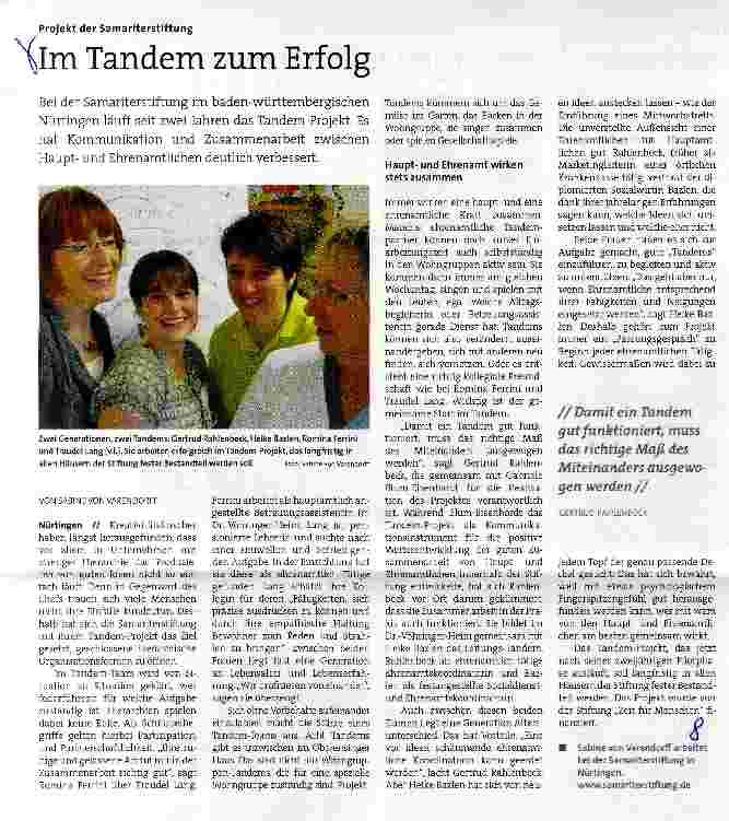 Vorschauseite 1: Im Tandem zum Erfolg