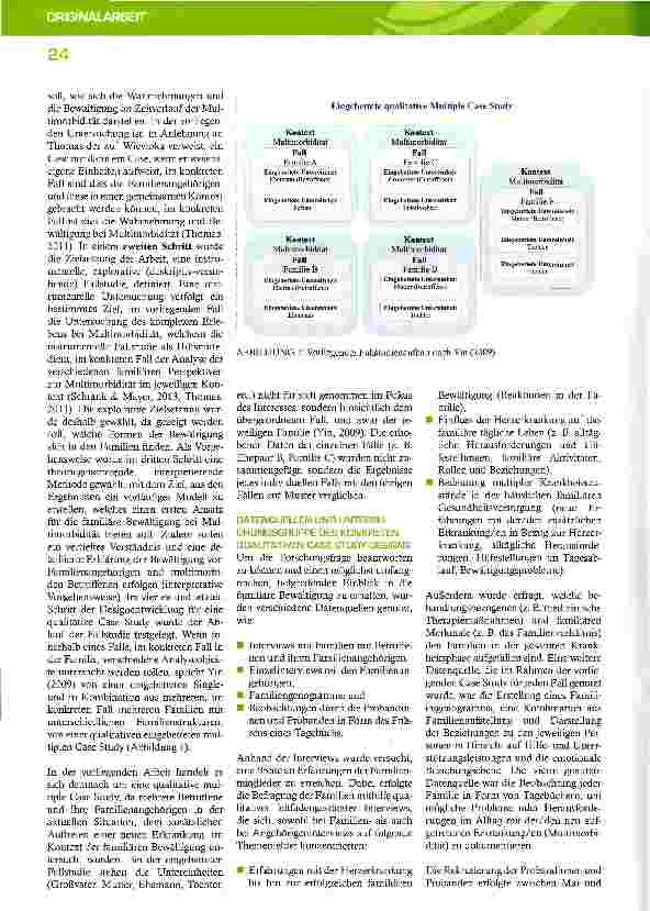 Vorschauseite 3: Die qualitative Case Study als ein Forschungsdesign zur Beleuchtung komplexer Krankheitsgeschehen anhand familiärer Bewältigung bei Multimorbidität