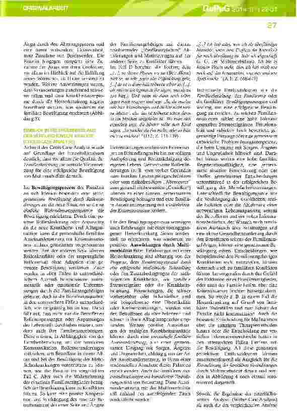 Vorschauseite 6: Die qualitative Case Study als ein Forschungsdesign zur Beleuchtung komplexer Krankheitsgeschehen anhand familiärer Bewältigung bei Multimorbidität
