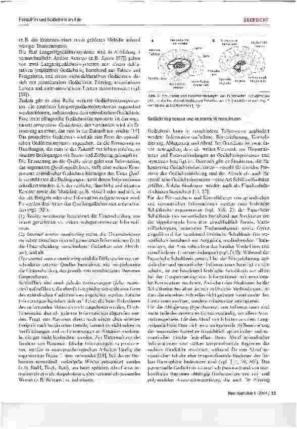 Vorschauseite 3: Frontalhirn und Gedächtnis im Alter