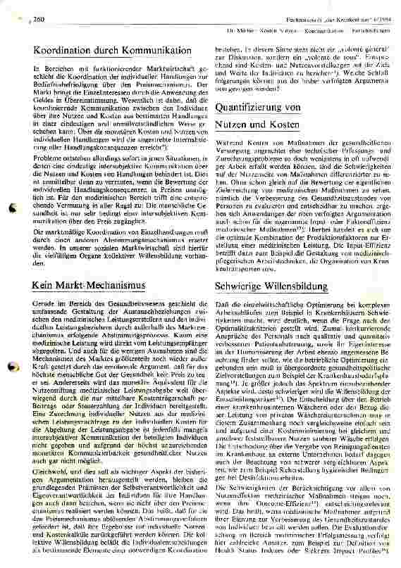 Vorschauseite 2: Kosten - Nutzen - Kommunikation Entscheidungen