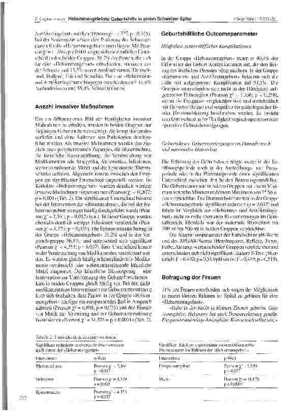 Vorschauseite 5: Hebammengeleitete Geburtshilfe in einem Schweizer SpitalEvaluation eines neuen Betreuungsmodells für die Geburt
