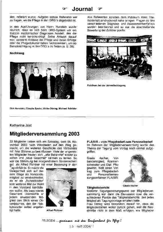 Vorschauseite 2: Pflegediagnostik und Pflegediagnosen - Einschätzungsinstrumente und Assessmentverfahren im Blickpunkt der Jahresfachtagung