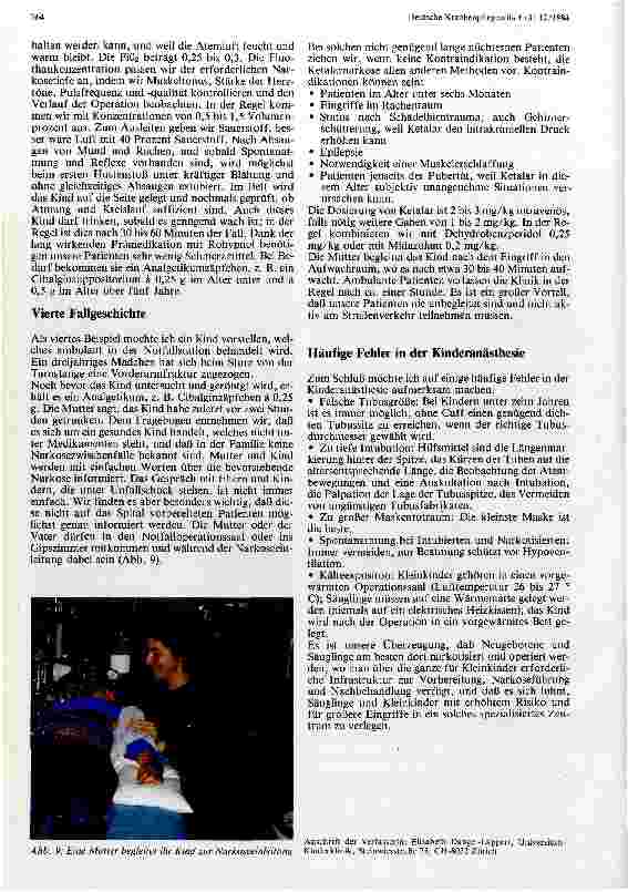 Vorschauseite 5: Anästhesien bei Säuglingen u. Kleinkindern
