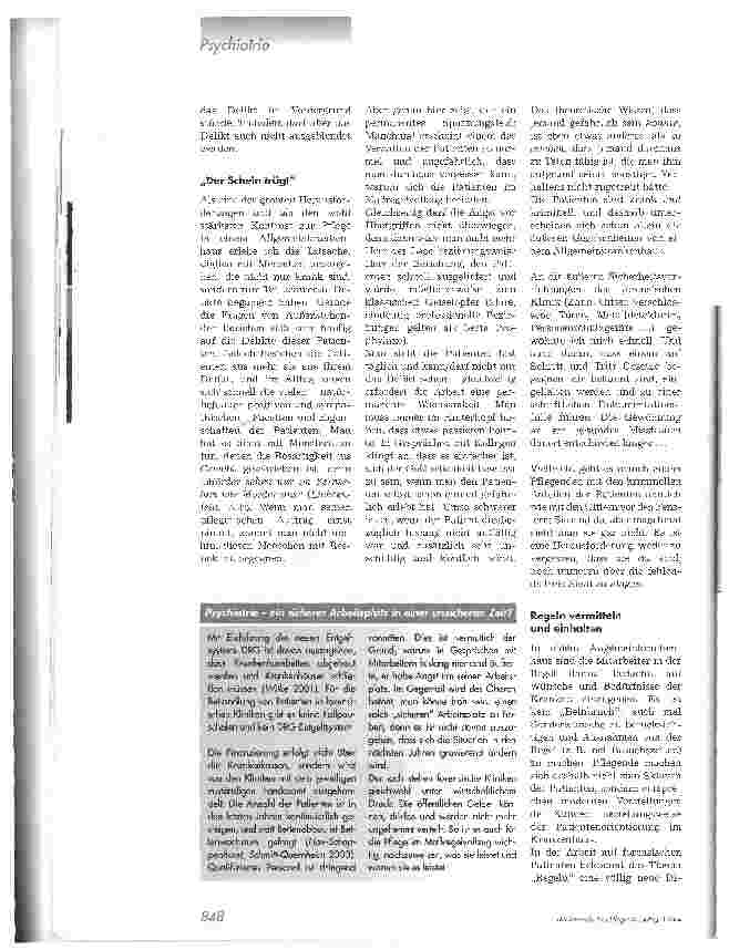 Vorschauseite 3: Pflege in der Forensik. Besonderheiten der Arbeit mit kranken und kriminellen Menschen