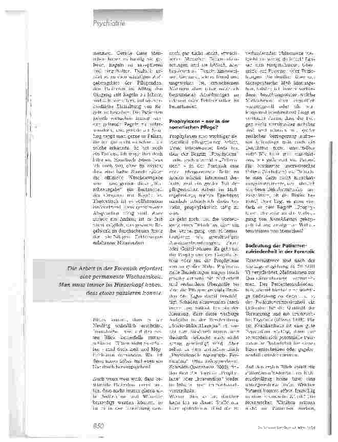Vorschauseite 4: Pflege in der Forensik. Besonderheiten der Arbeit mit kranken und kriminellen Menschen