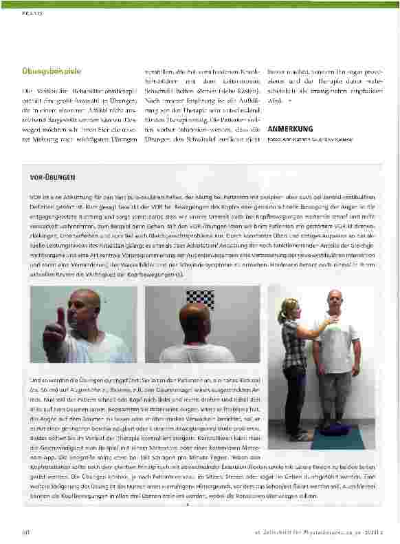 Vorschauseite 4: Vestibuläre RehabilitationEin vernachlässigtes Thema in Deutschland