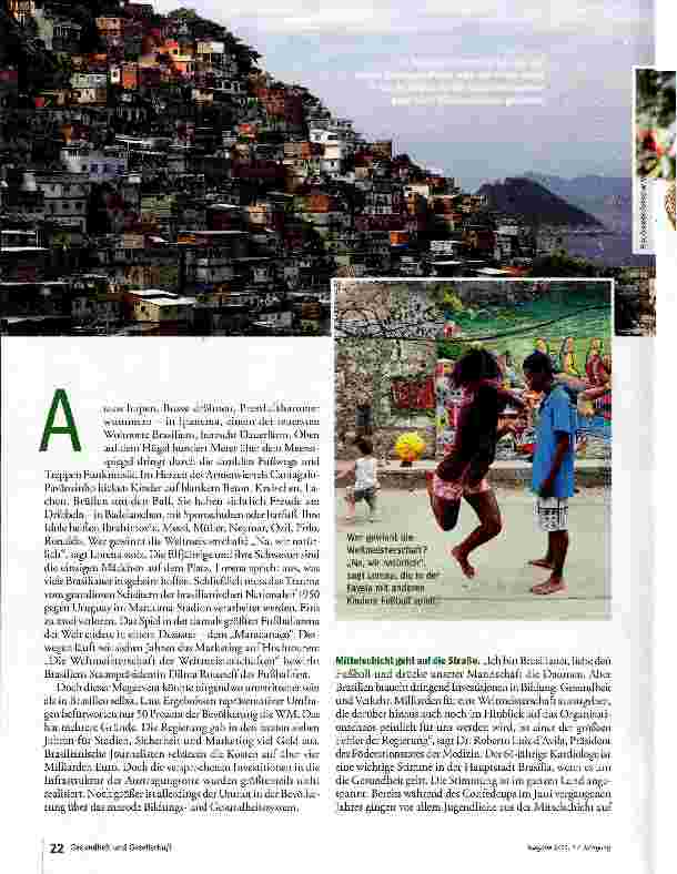 Vorschauseite 3: Reicher Fußball, arme Gesundheit