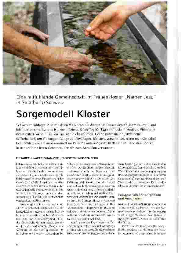 Vorschauseite 1: Sorgemodell Kloster