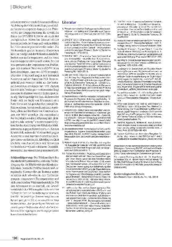 Vorschauseite 3: Wirkungsbereiche der Händedesinfektionsmittel