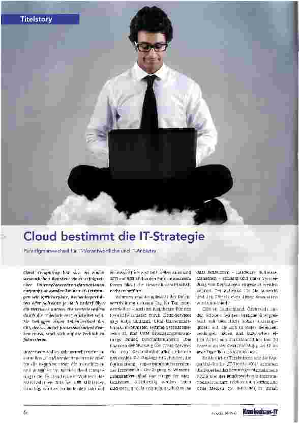 Vorschauseite 1: Cloud bestimmt die IT-Strategie