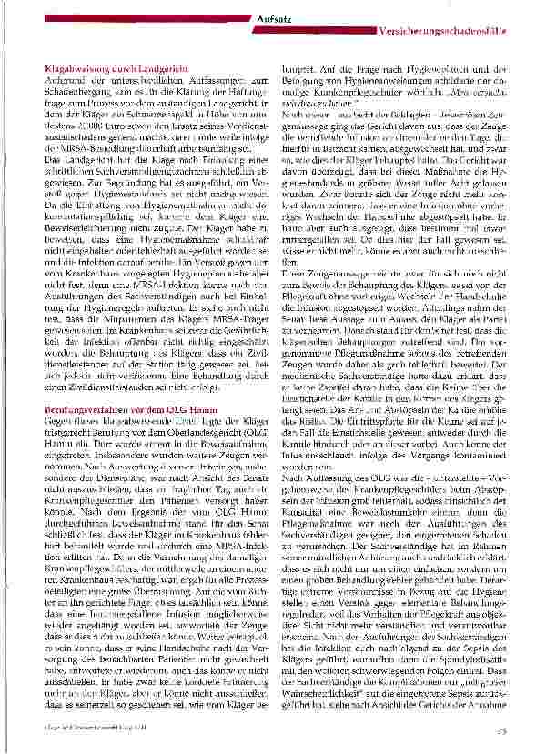 Vorschauseite 2: Hygienefehler beim Abstöpseln einer Infusion