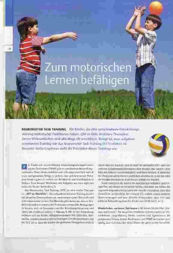 Vorschauseite 1: Zum motorischen Lernen befähigen