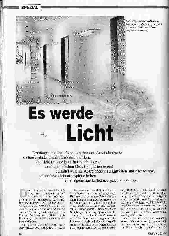 Vorschauseite 1: Beleuchtung: Es werde Licht