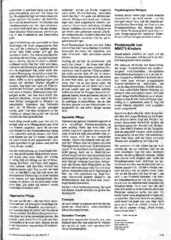 Vorschauseite 3: Pflege und Führung des obstipierten Kindes