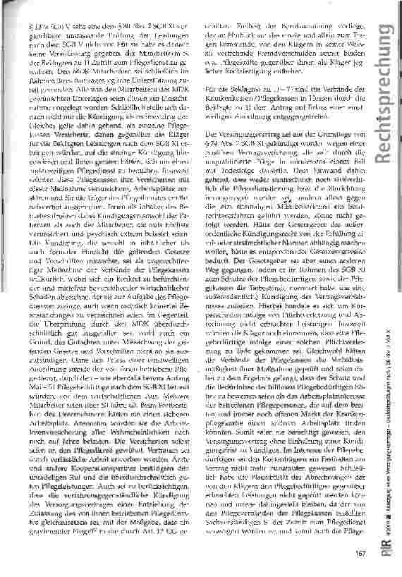 Vorschauseite 6: Kündigung eines Versorgungsvertrages - Qualitätsprüfungen nach § 80 Abs. 2 SGB XI SG Kassel, Urteil vom 26.01.2000