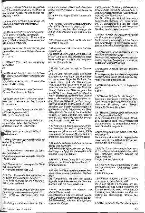 Vorschauseite 2: Prüfungsfragen zur Anästhesie und Intensivmedizin 1.Folge Anatomie des Respirationstraktes