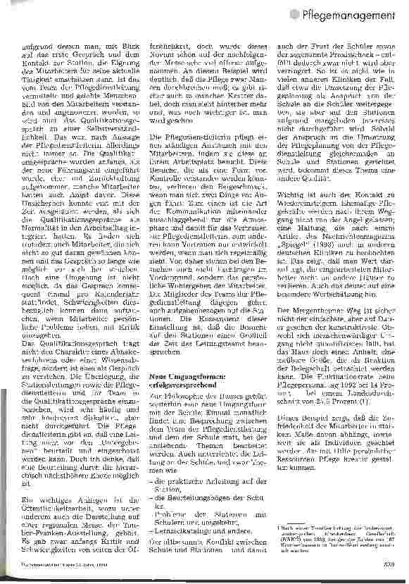 Vorschauseite 3: Mehr Anerkennung für das Pflegepersonal !