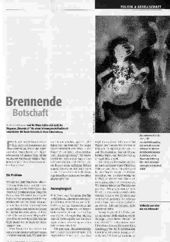 Vorschauseite 1: Brennende Botschaft