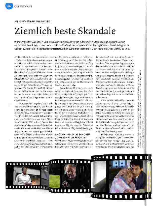 Vorschauseite 1: PFLEGE IM SPIEGEL DER MEDIENZiemlich beste Skandale