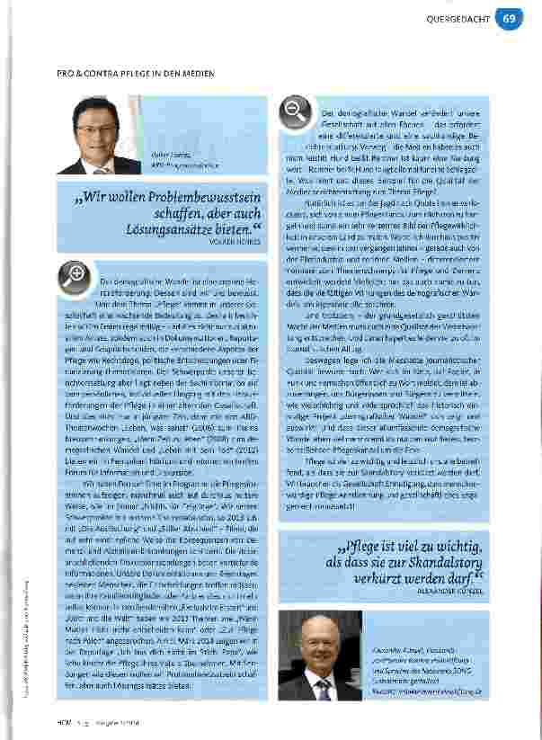 Vorschauseite 4: PFLEGE IM SPIEGEL DER MEDIENZiemlich beste Skandale