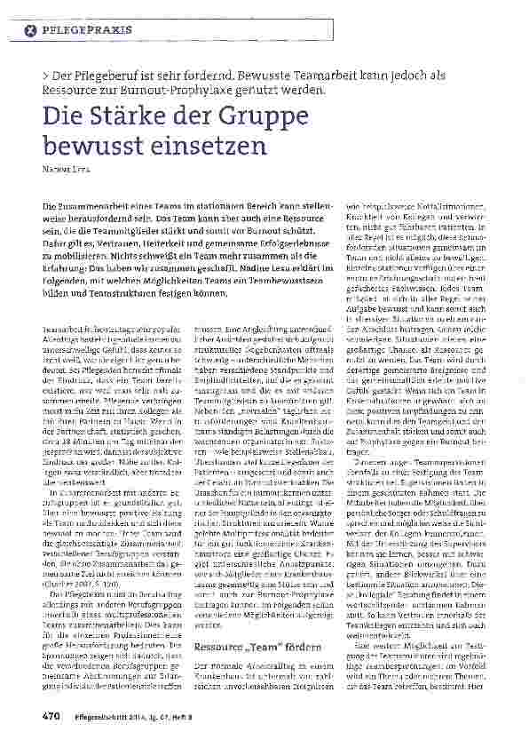 Vorschauseite 1: Die Stärke der Gruppe bewusst einsetzen