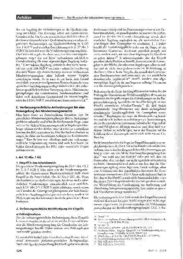 Vorschauseite 4: Zurück auf Los: Der Neustart der Mindestmengenregelungen