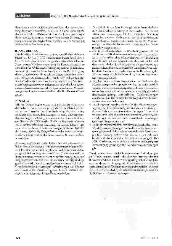 Vorschauseite 6: Zurück auf Los: Der Neustart der Mindestmengenregelungen