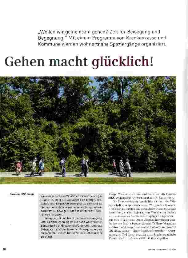 Vorschauseite 1: Gehen macht glücklich!