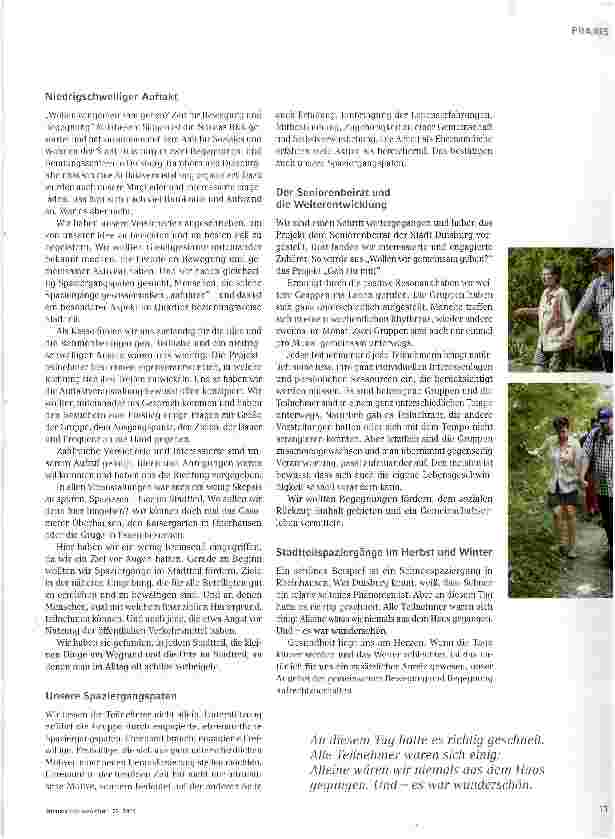 Vorschauseite 2: Gehen macht glücklich!