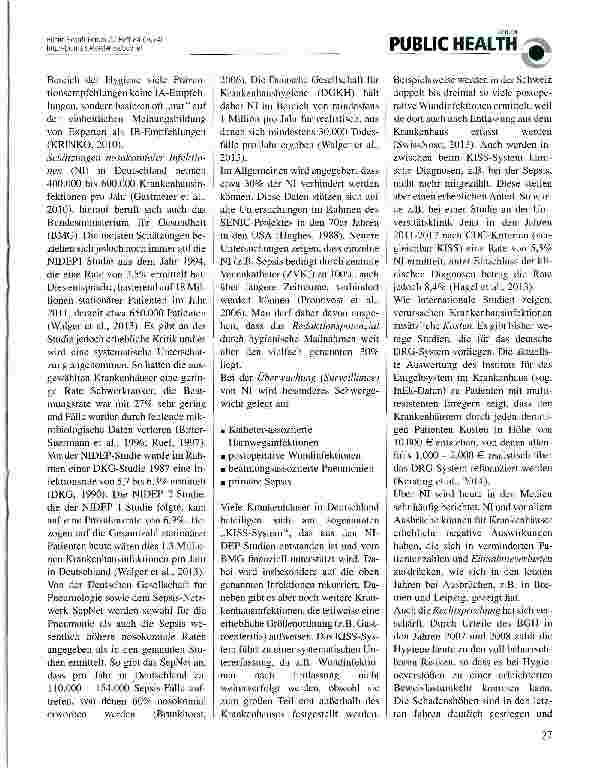 Vorschauseite 2: Krankenhausinfektionen