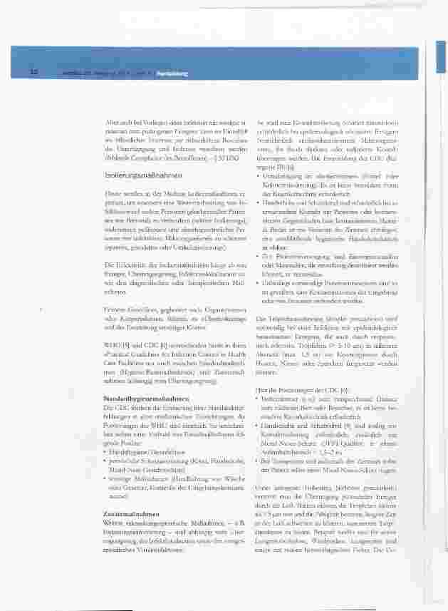 Vorschauseite 2: Isolierungsmaßnahmen bei Patienten