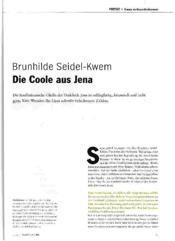 Vorschauseite 2: Brunhilde Seidel-Kwem Die Coole aus Jena