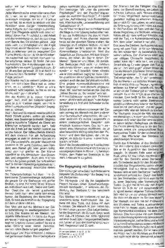 Vorschauseite 3: Die Bedeutung der Gespräches in der zwischenmenschlichen Beziehung auf der Station 2. Teil